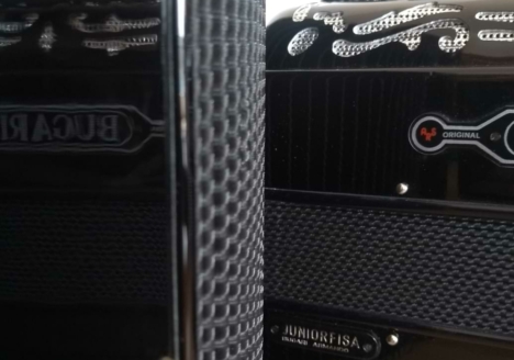 Knopfakkordeon - Detailansicht des Instruments